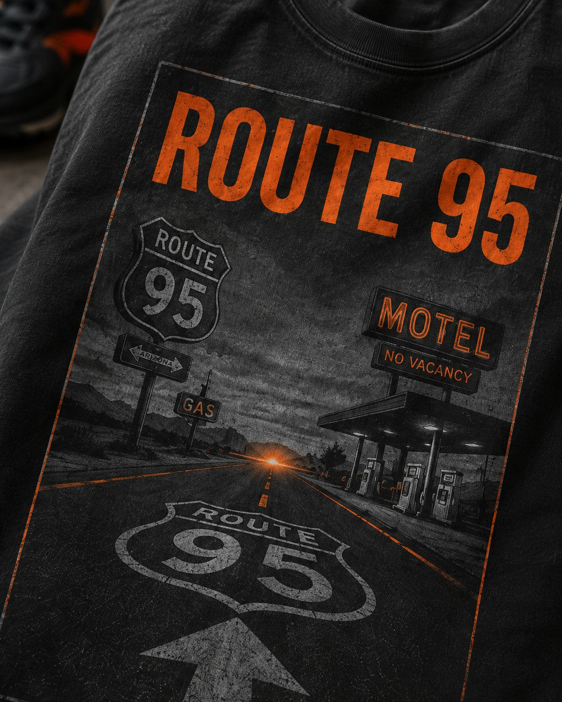 Orange/Grey Graphic Tee, lifestyle 2