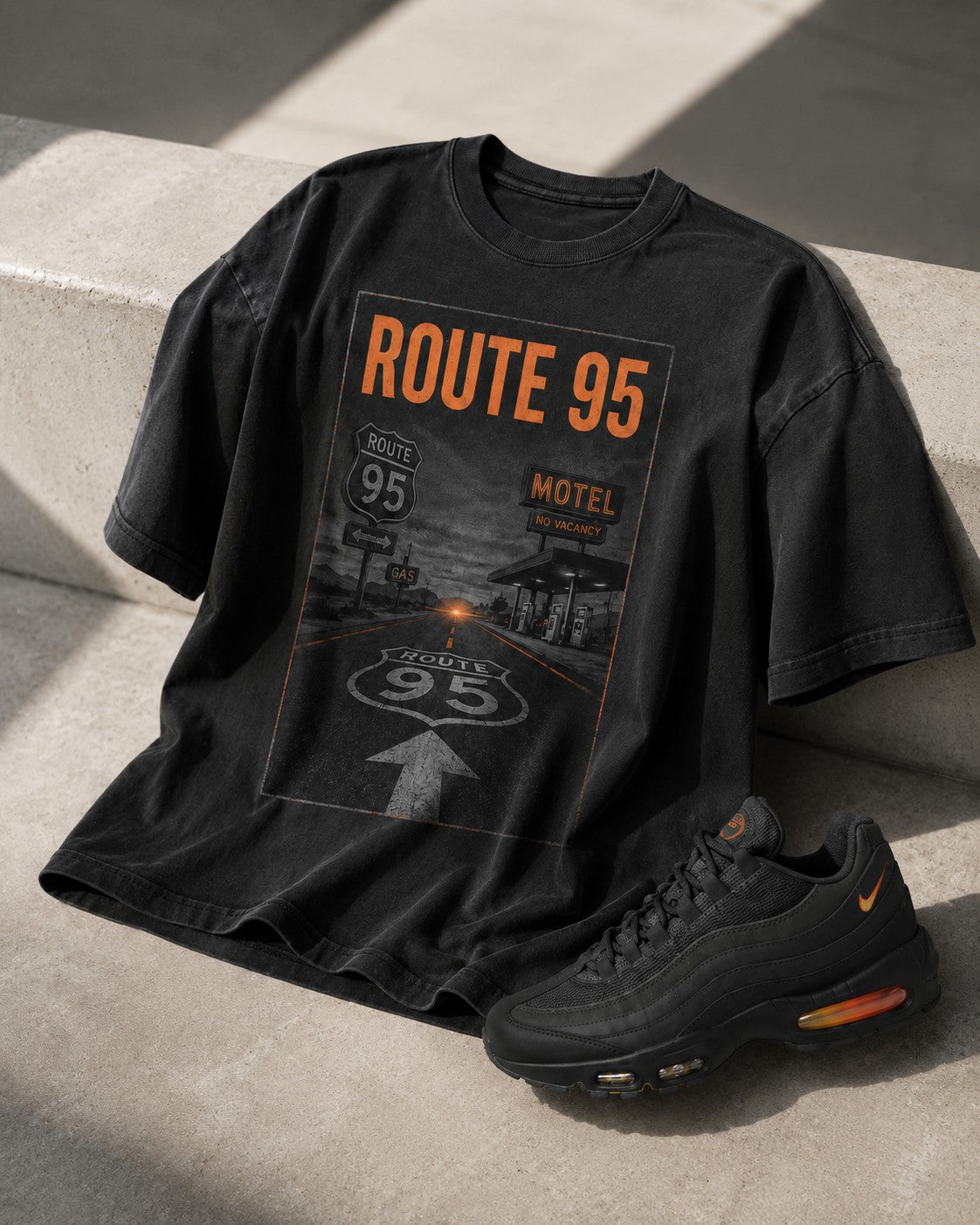 Orange/Grey Graphic Tee, lifestyle 3