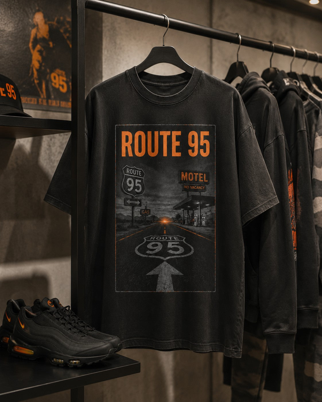 Orange/Grey Graphic Tee, lifestyle 4
