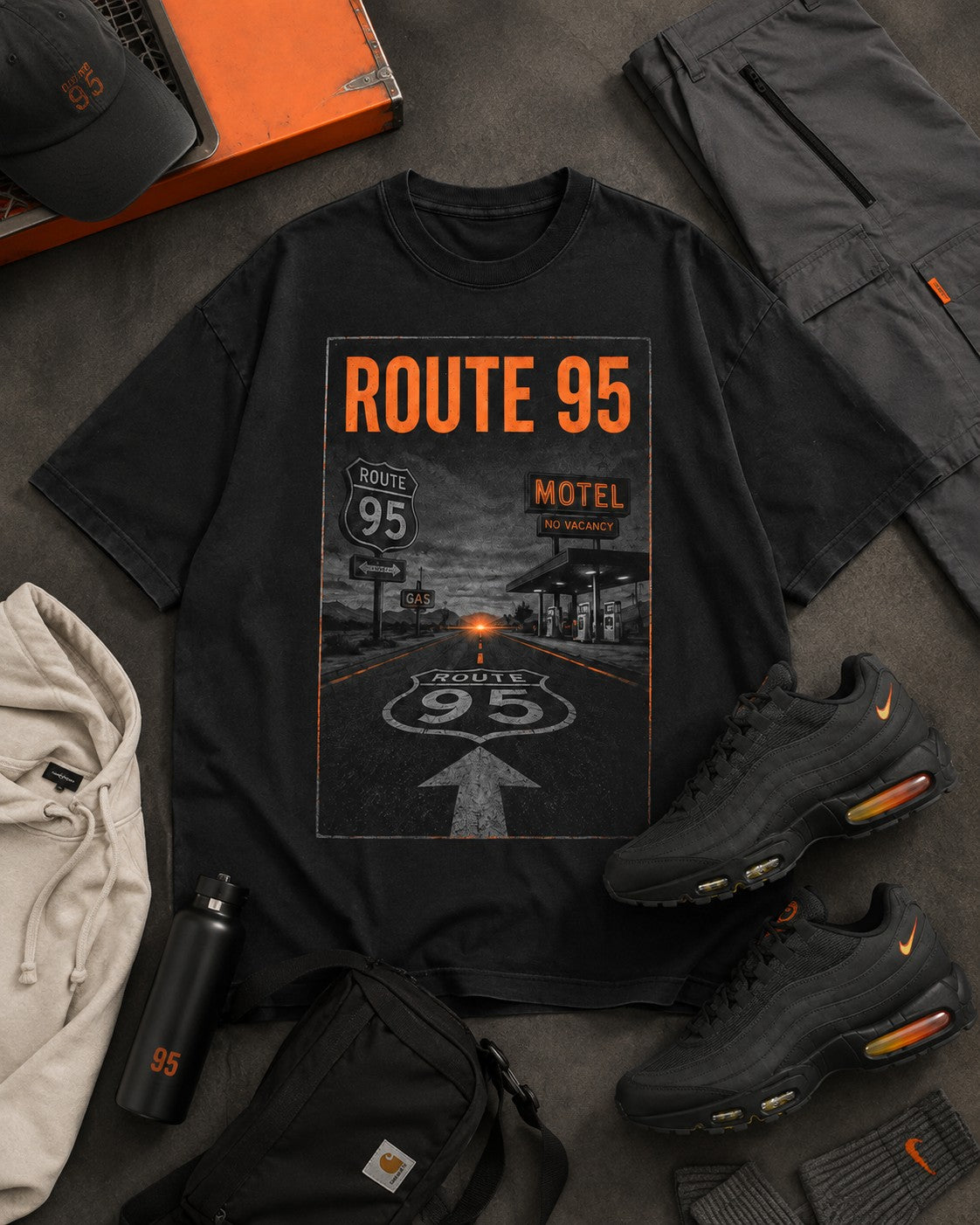 Orange/Grey Graphic Tee, lifestyle 5