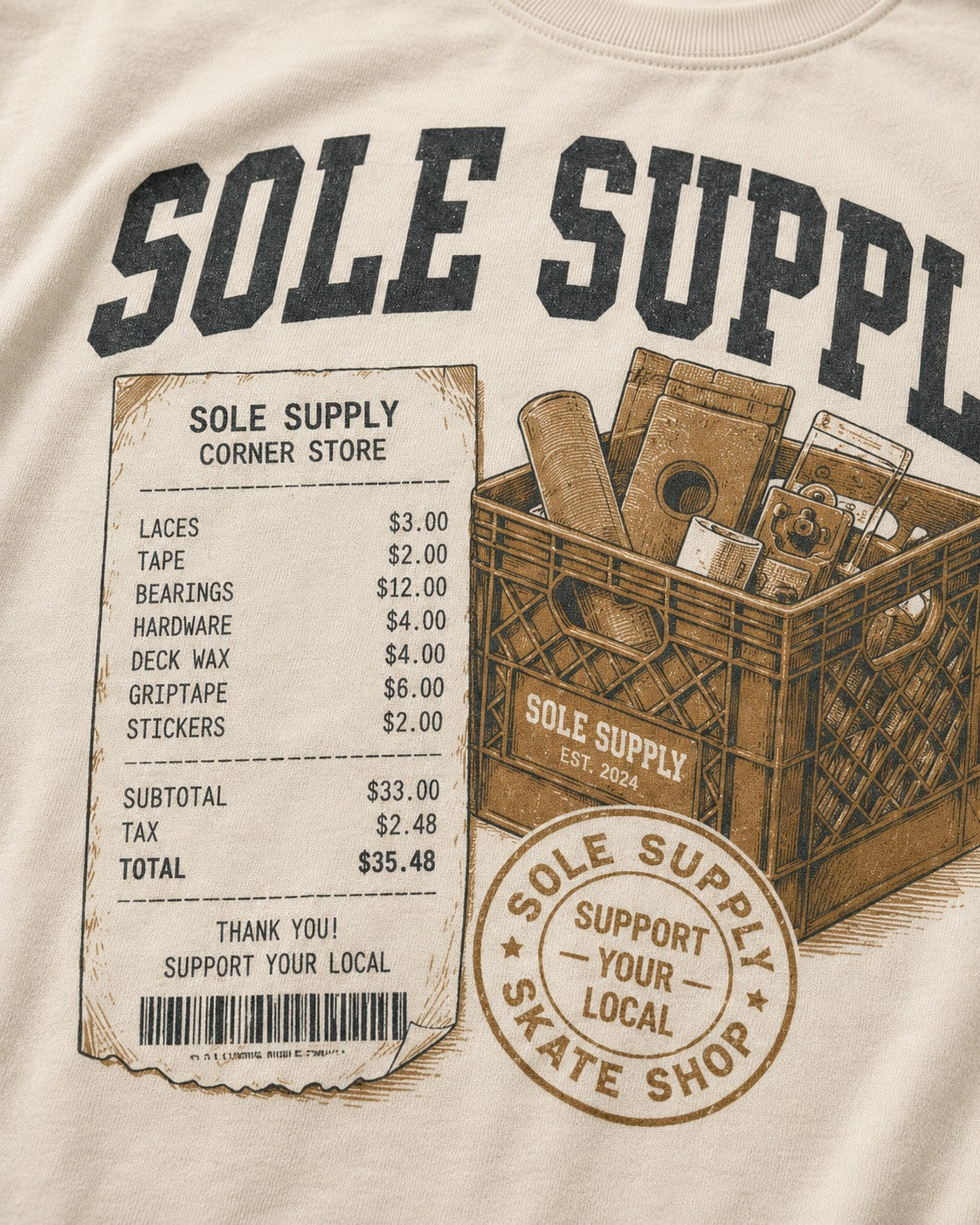 Grey/Brown Graphic Tee, lifestyle 2