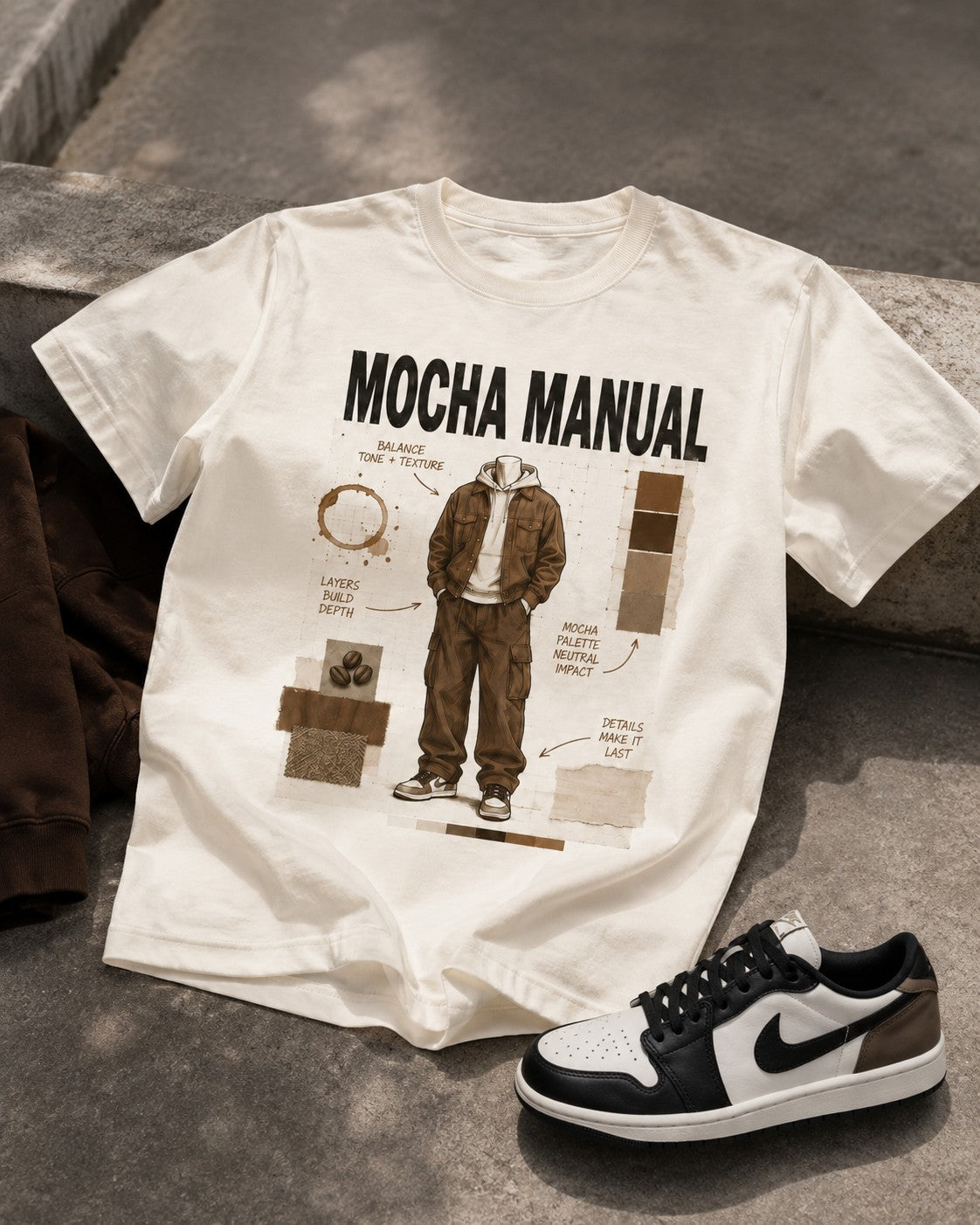 Brown/Black Graphic Tee, lifestyle 3