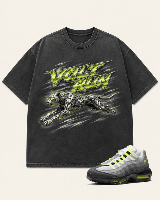Neon/Grey Graphic Tee, front