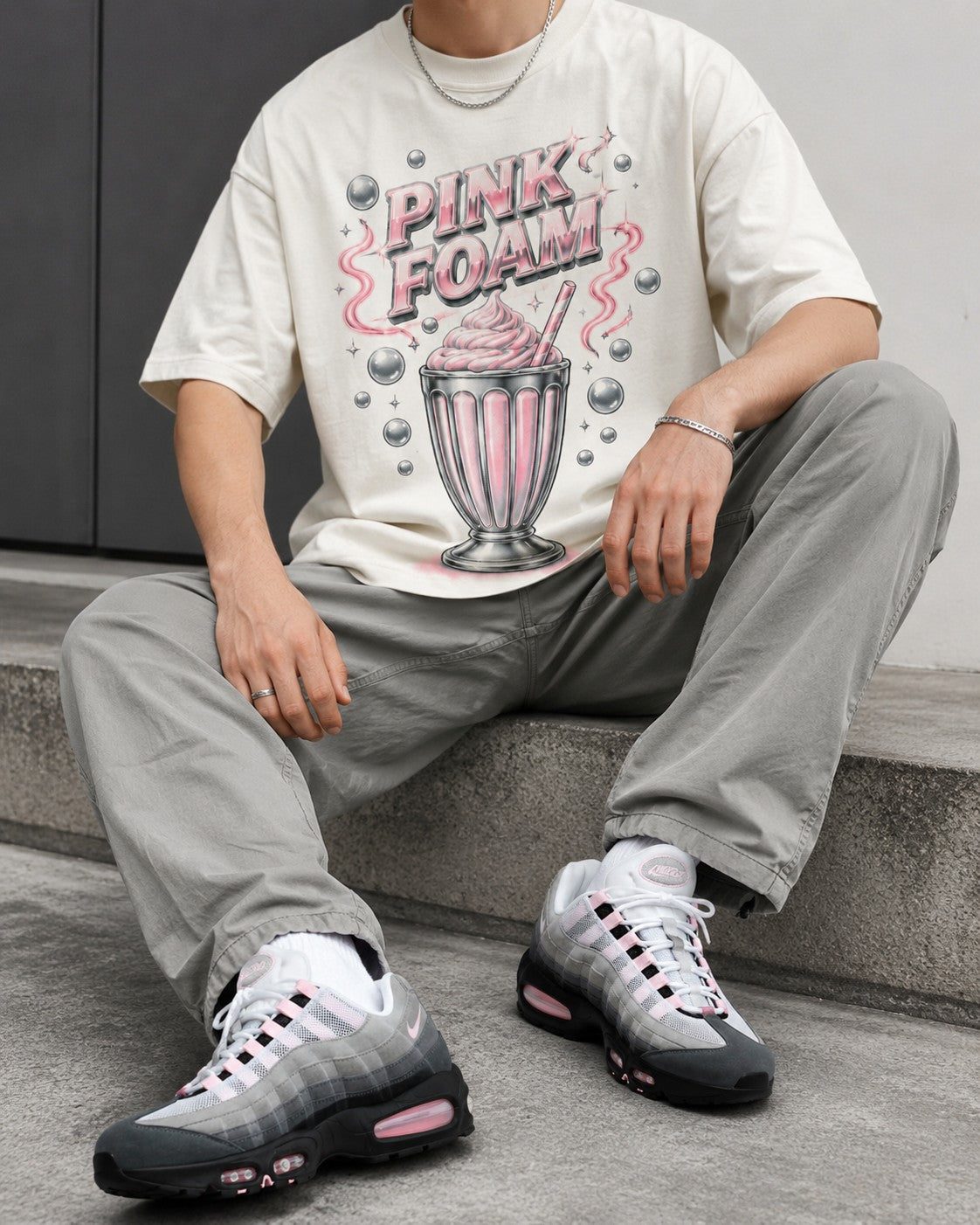 Pink/Grey Graphic Tee, lifestyle 3