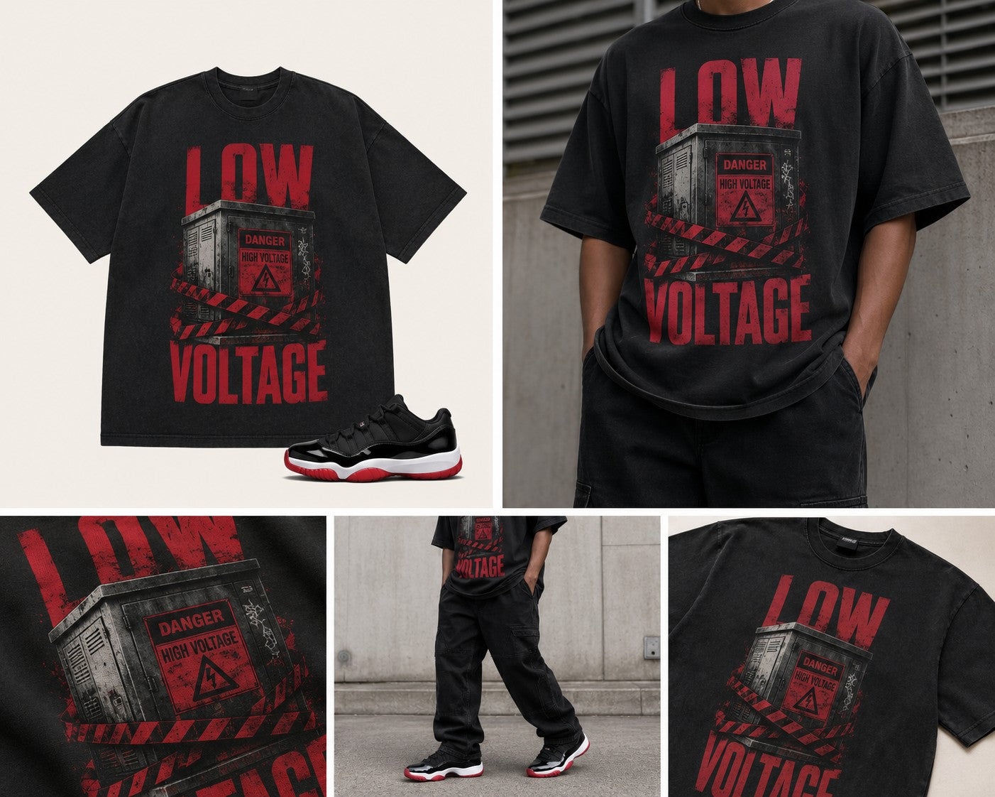 Red/Black Graphic Tee, front