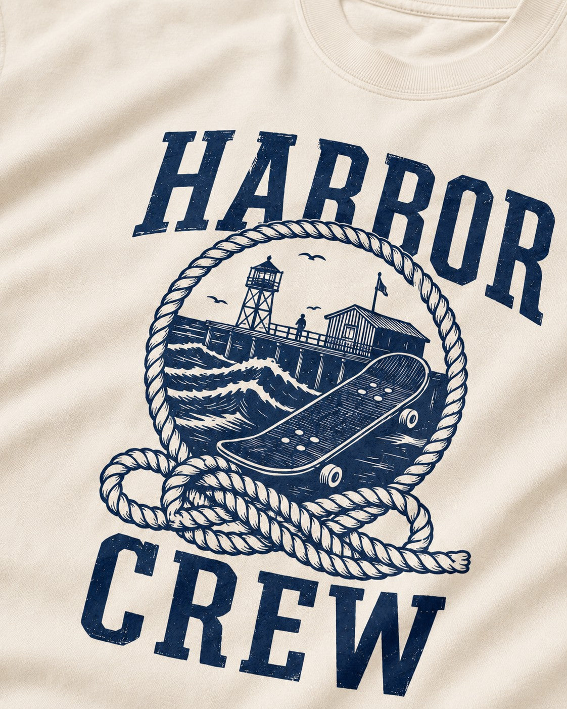 Navy/White Graphic Tee, lifestyle 2