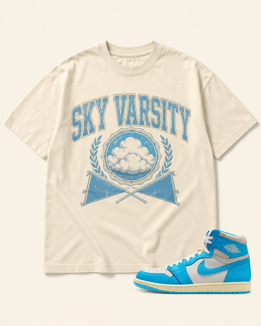 Blue/Sail Graphic Tee, front