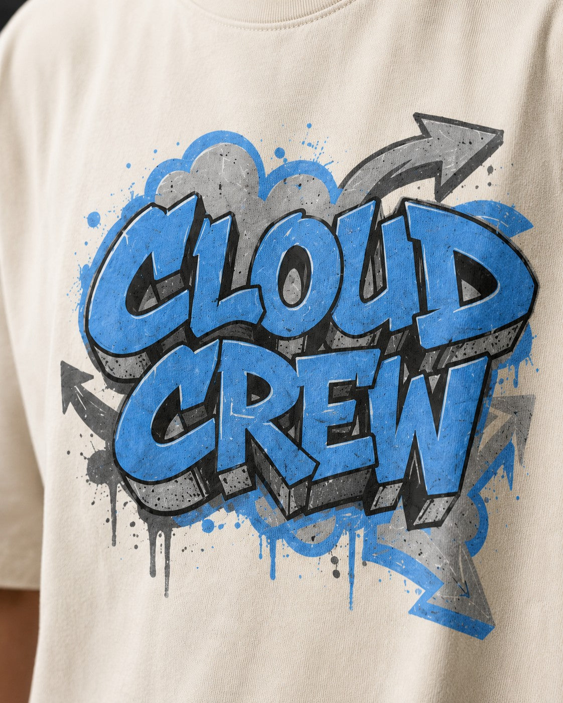 Blue/Grey Graphic Tee, lifestyle 2