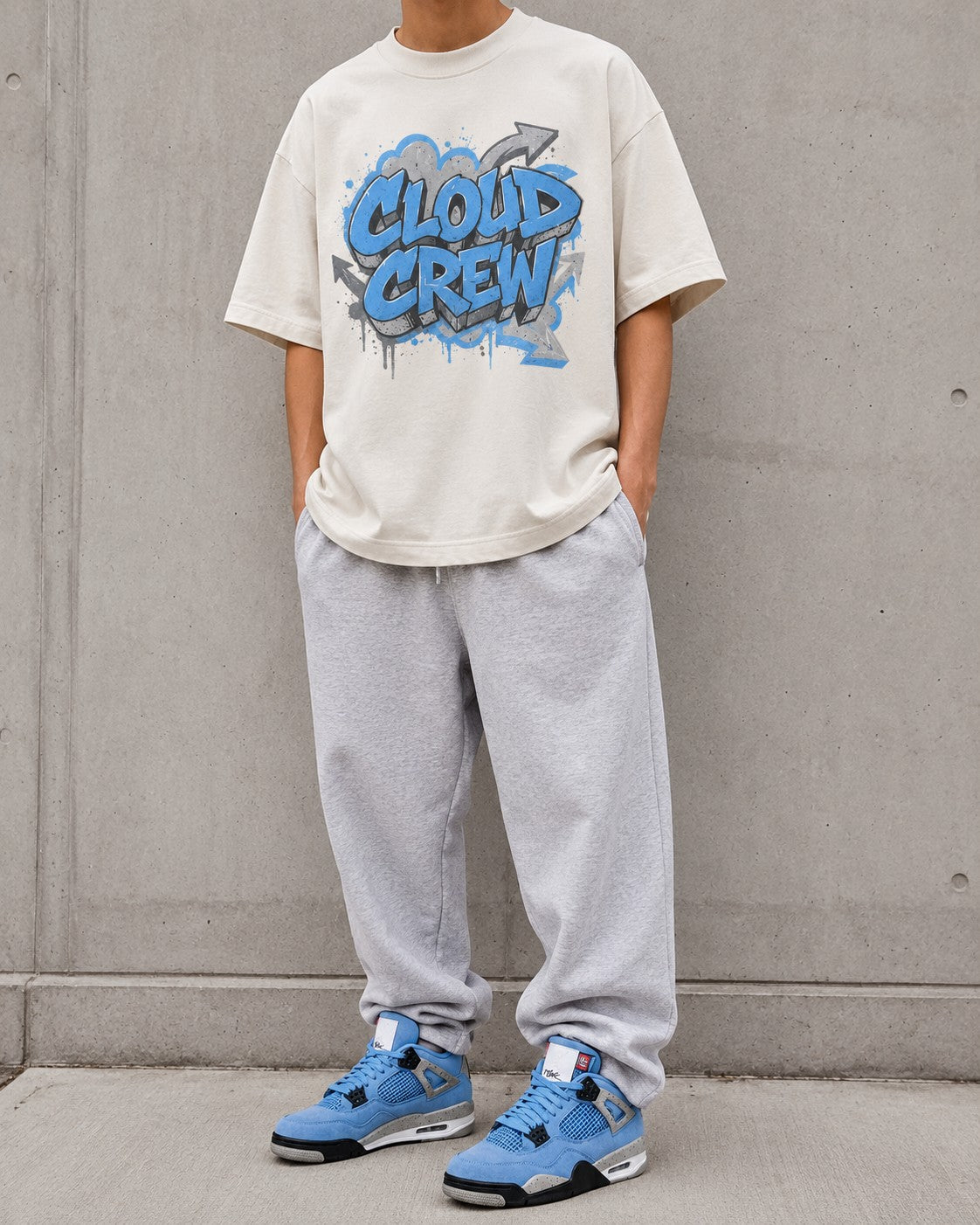 Blue/Grey Graphic Tee, lifestyle 3