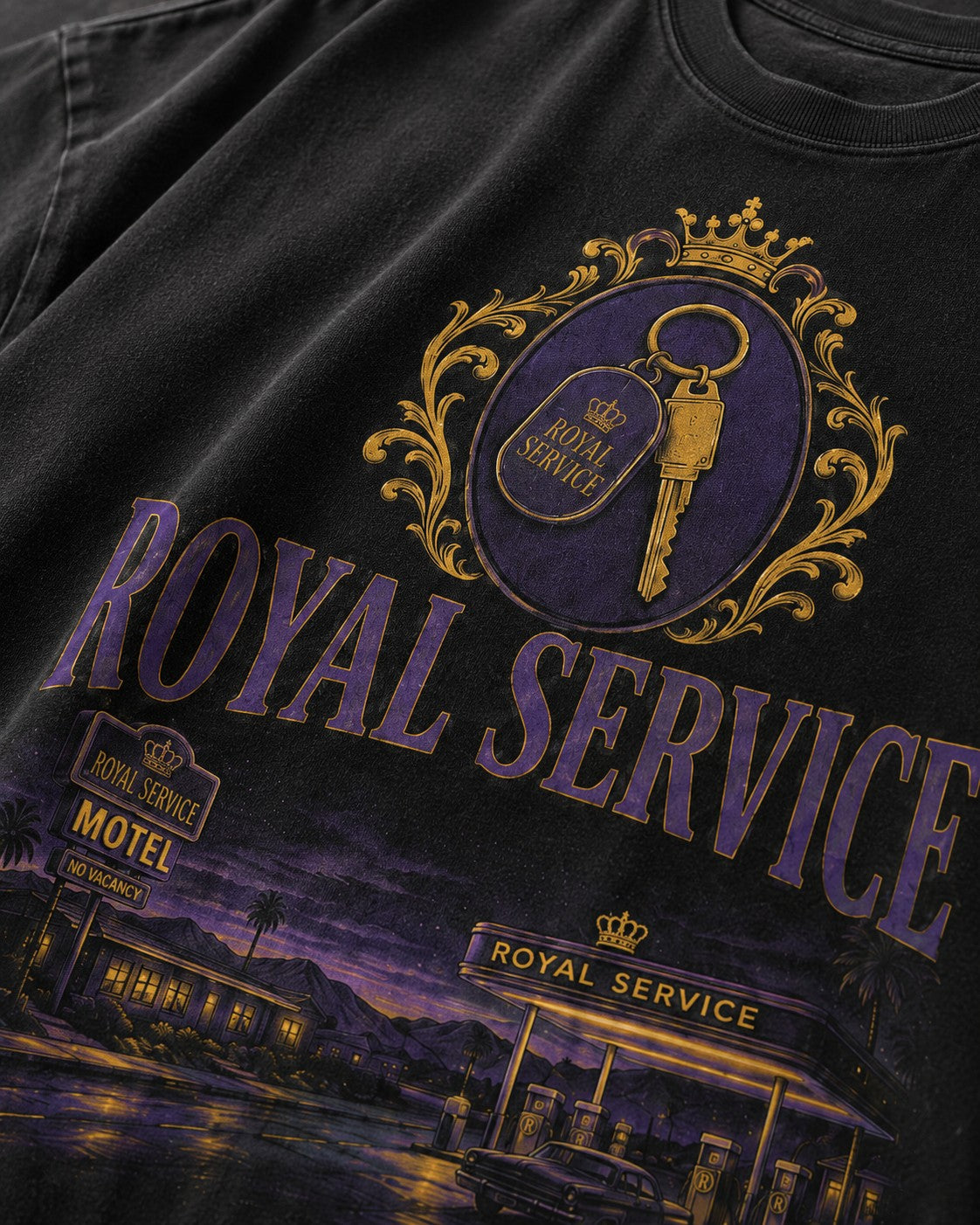 Purple/Gold Graphic Tee, lifestyle 2