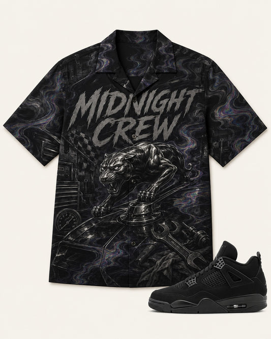 Black/Grey Hawaiian Shirt, lifestyle 1