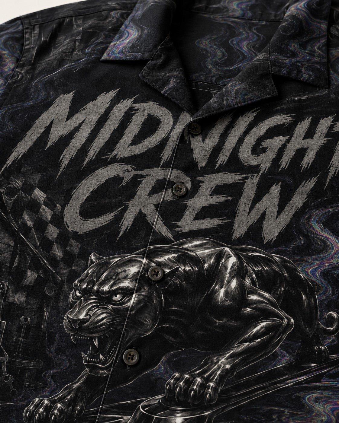 Black/Grey Hawaiian Shirt, lifestyle 3