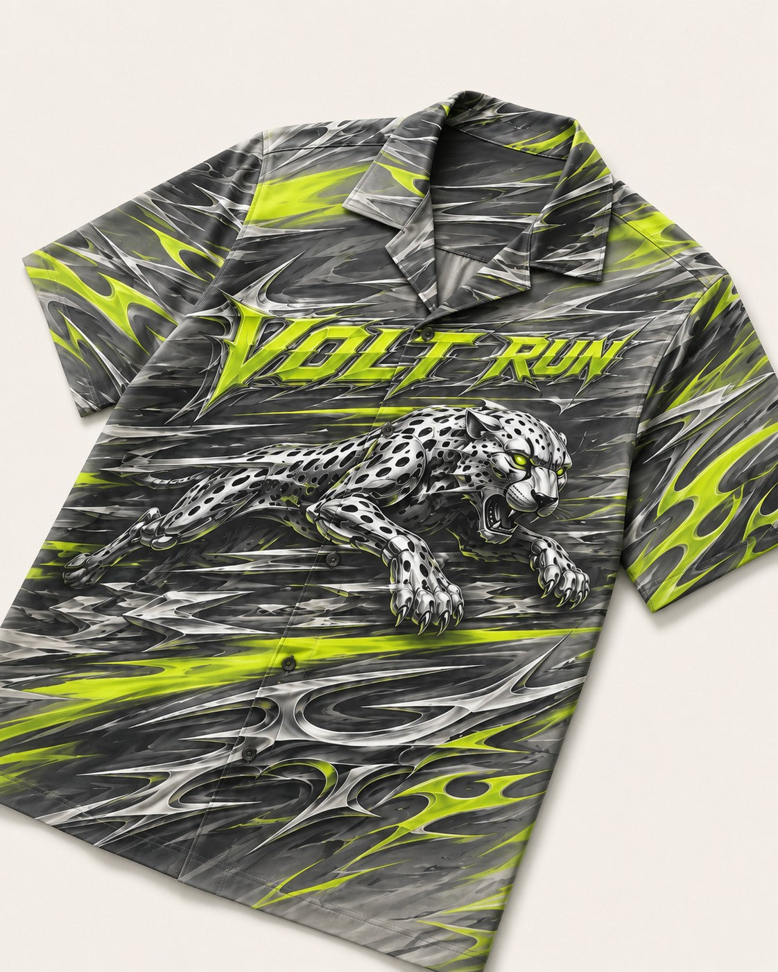Neon/Grey Hawaiian Shirt, lifestyle 4