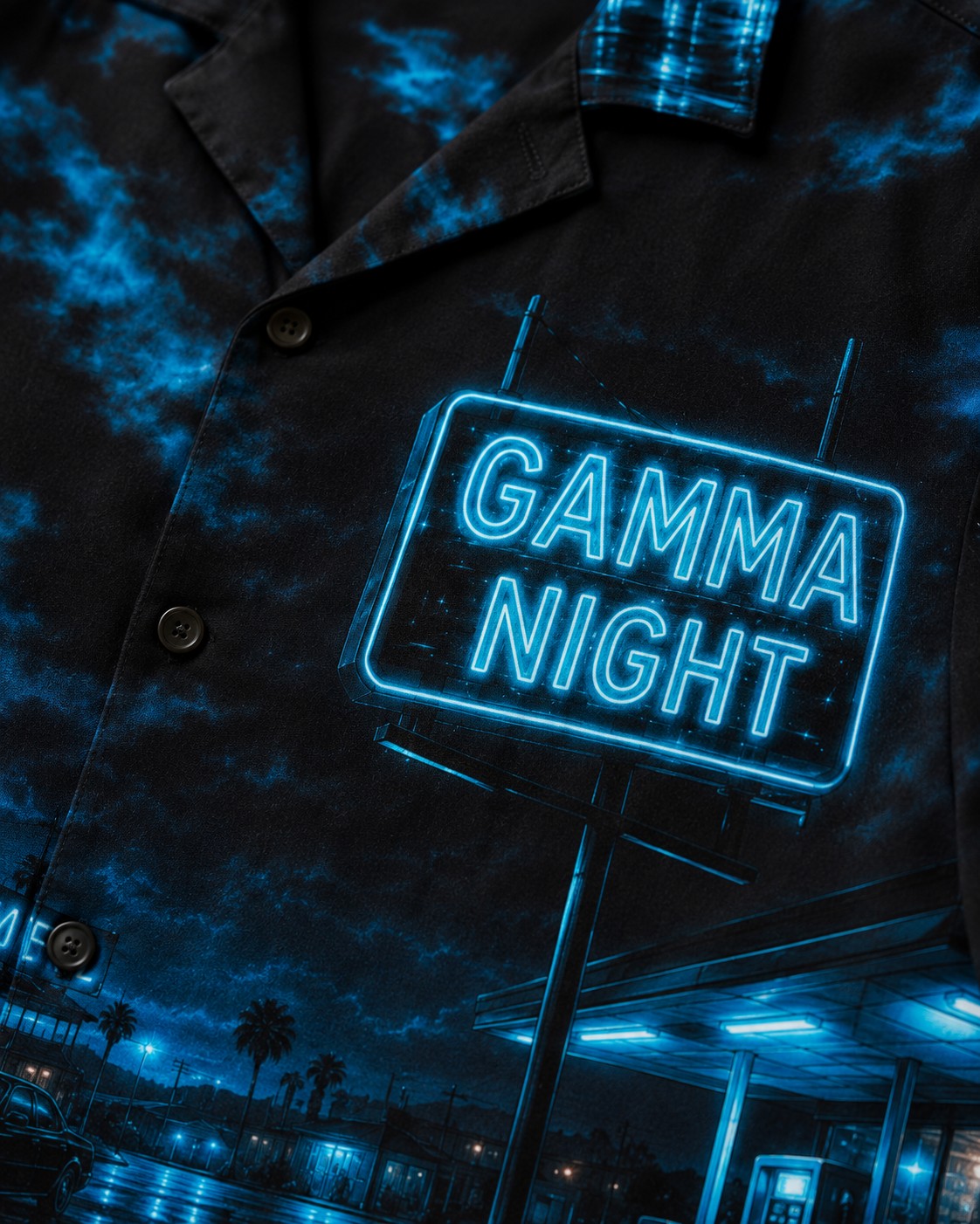 Black/Blue Hawaiian Shirt, lifestyle 2