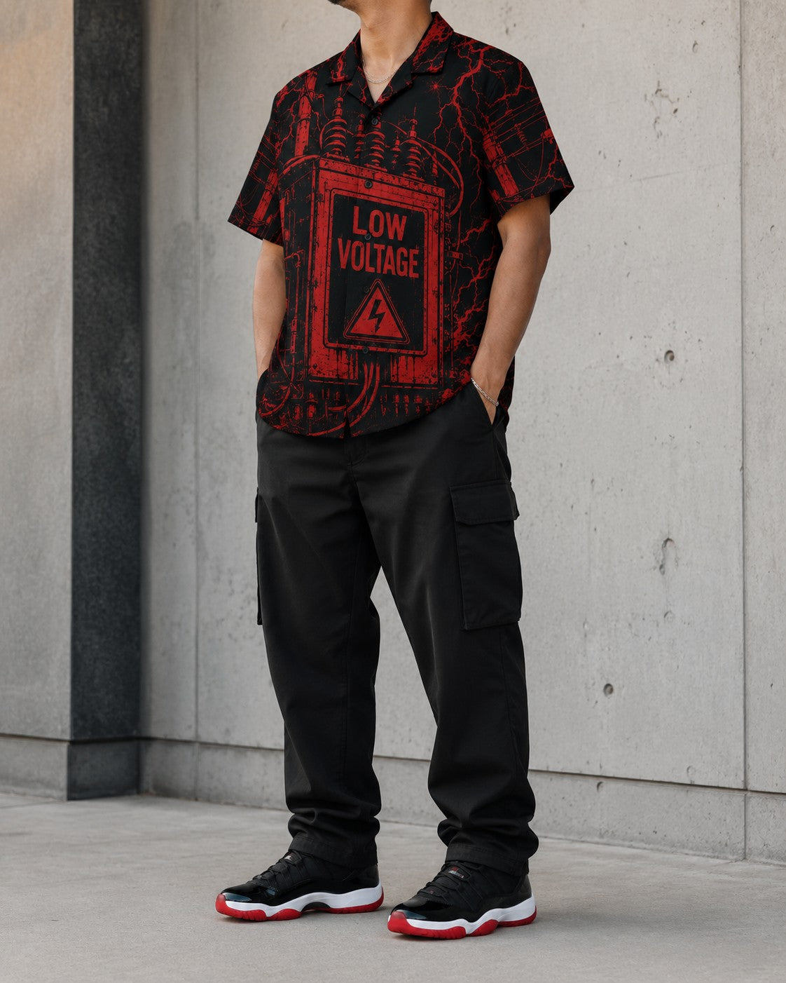 Red/Black Hawaiian Shirt, lifestyle 3