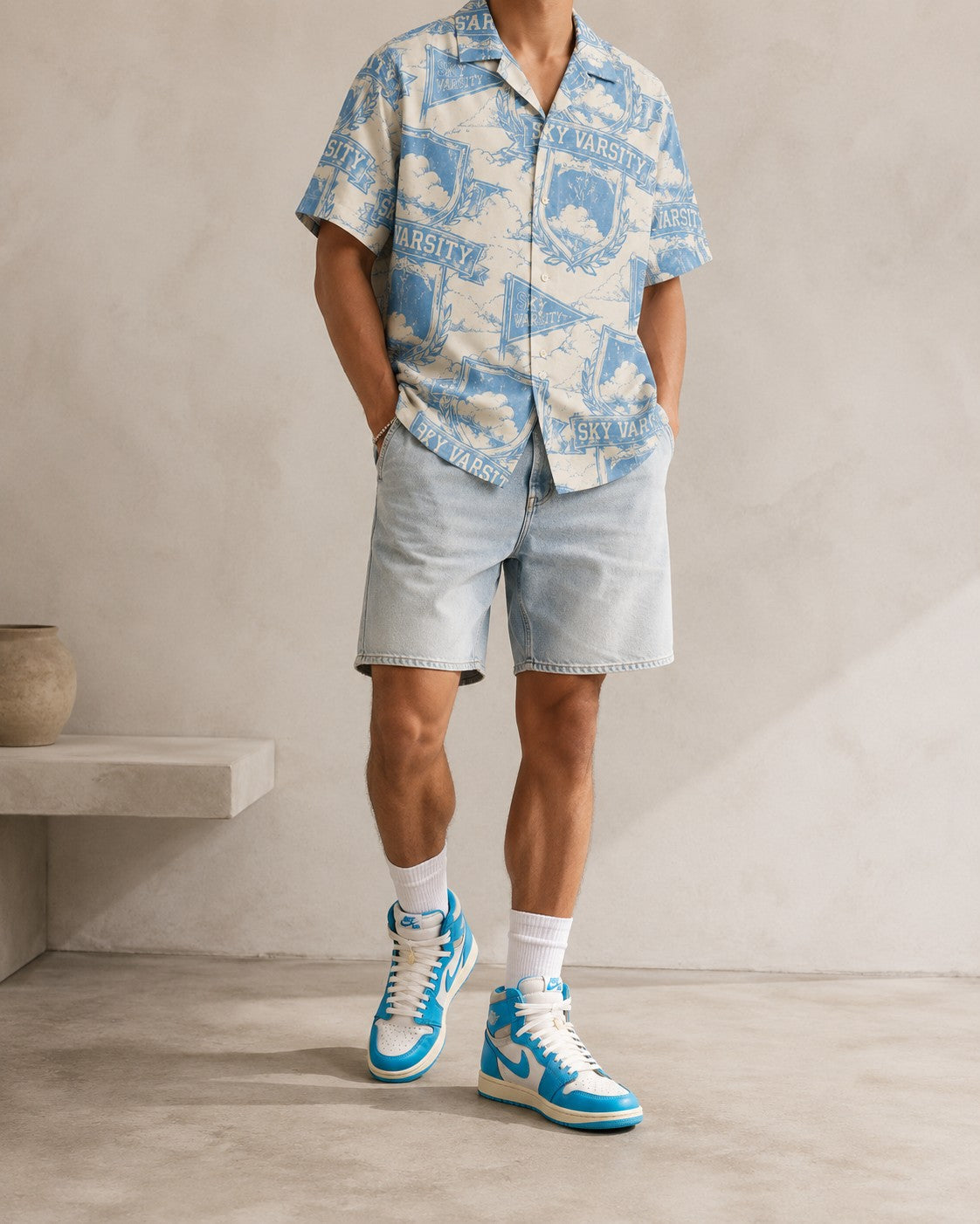 Blue/Sail Hawaiian Shirt, lifestyle 3