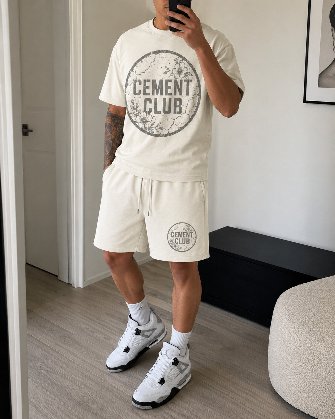 White/Grey Short Set, lifestyle 3
