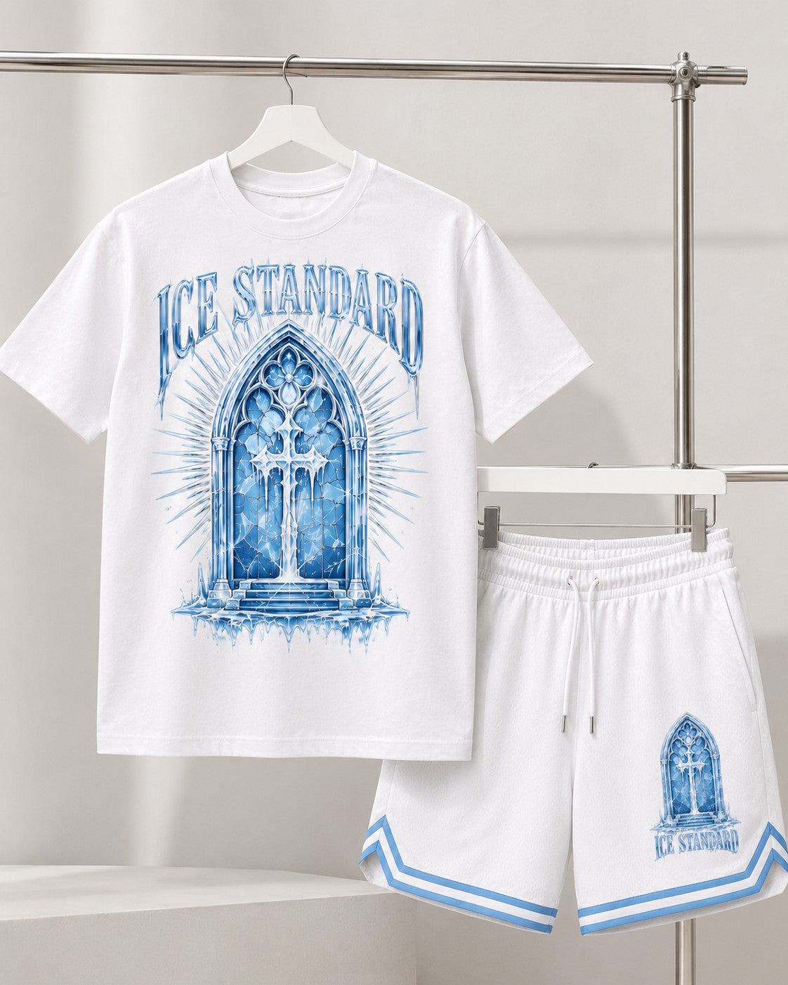 Blue/White Short Set, lifestyle 4