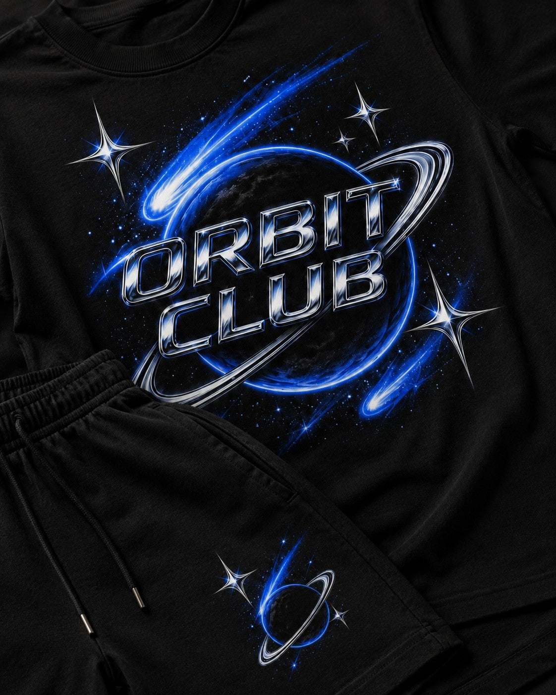 Black/Blue Short Set, lifestyle 2