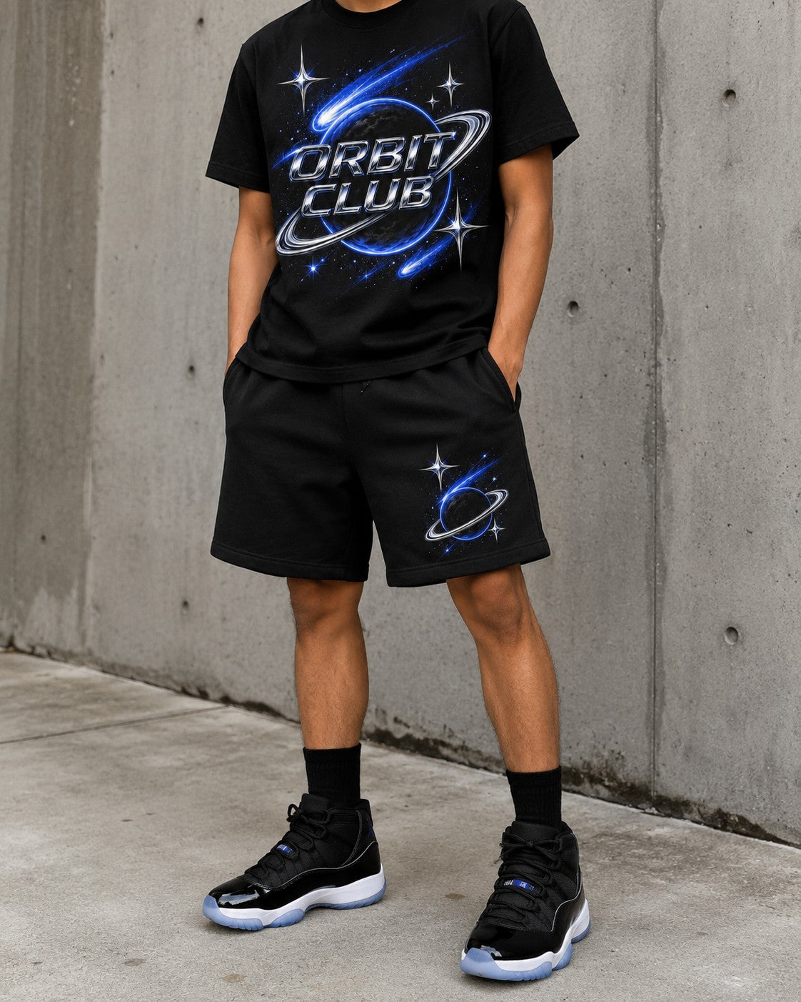 Black/Blue Short Set, lifestyle 3