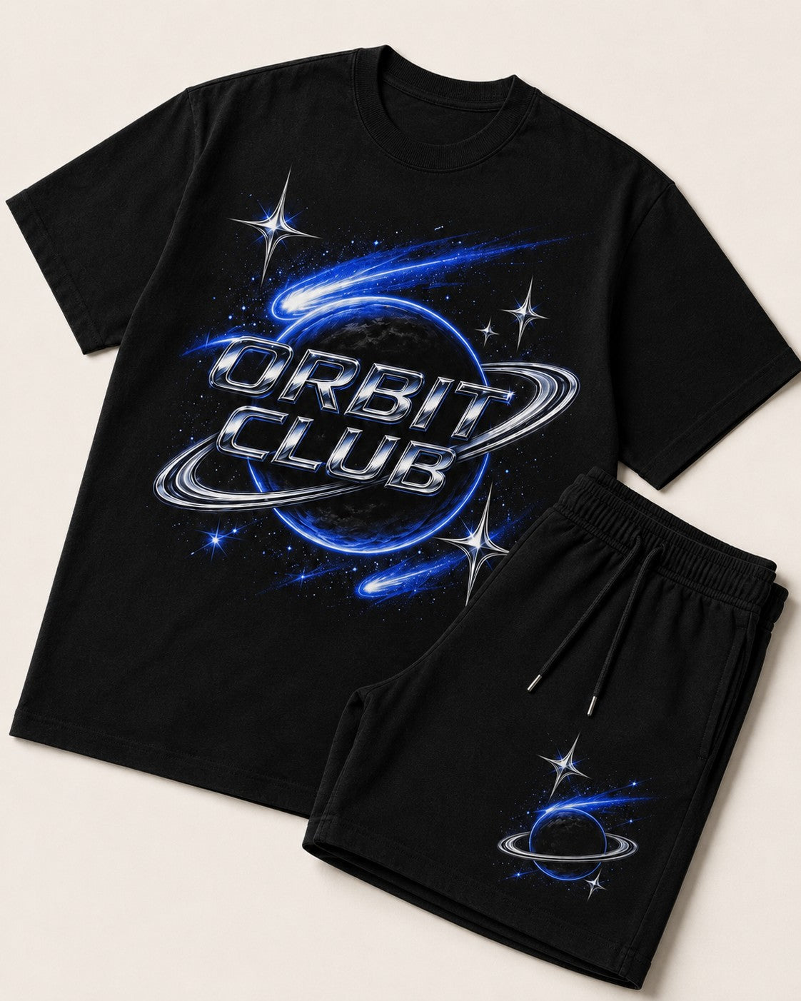 Black/Blue Short Set, lifestyle 4