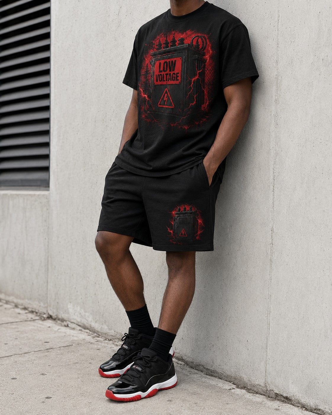 Red/Black Short Set, lifestyle 3