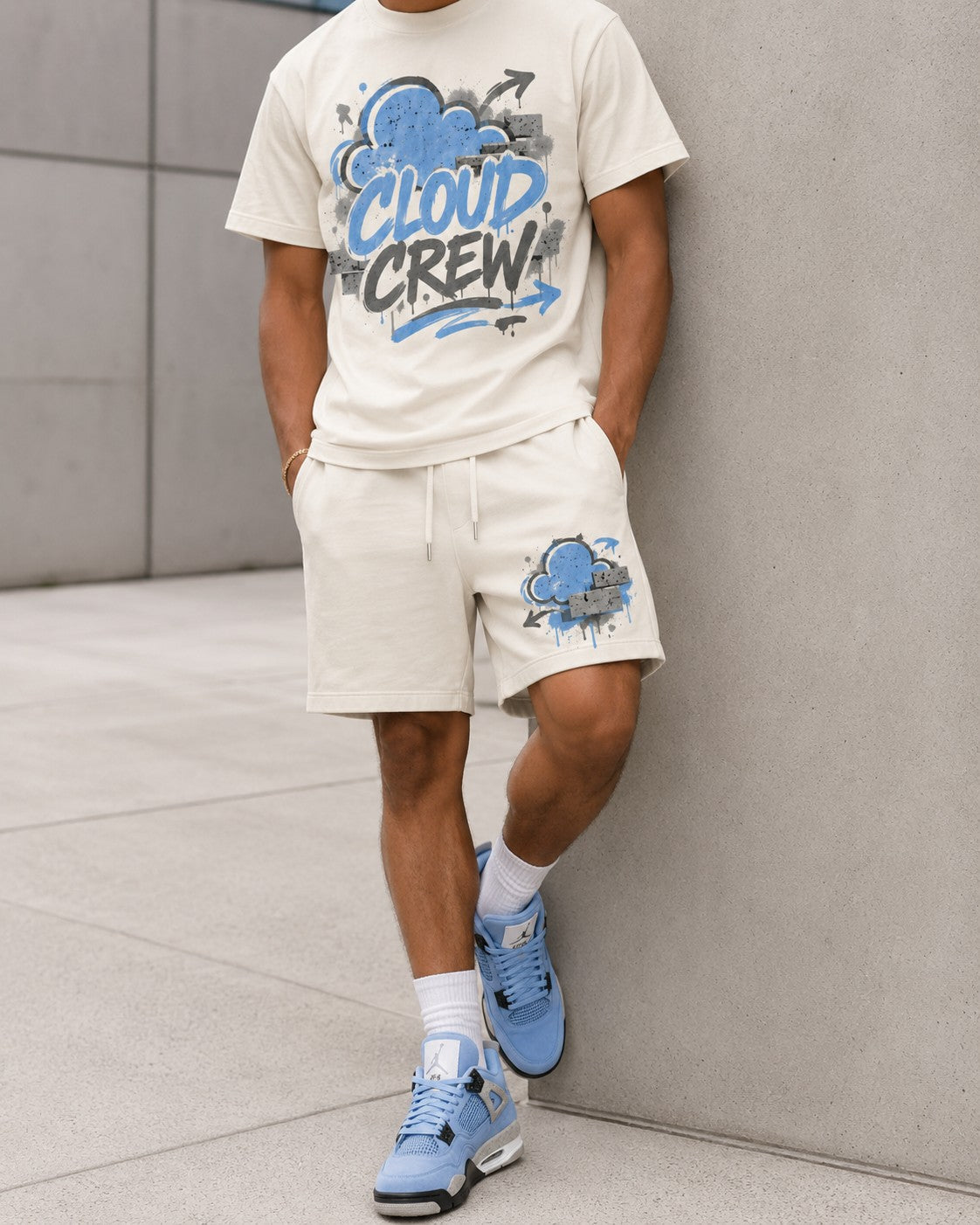 Blue/Grey Short Set, lifestyle 3