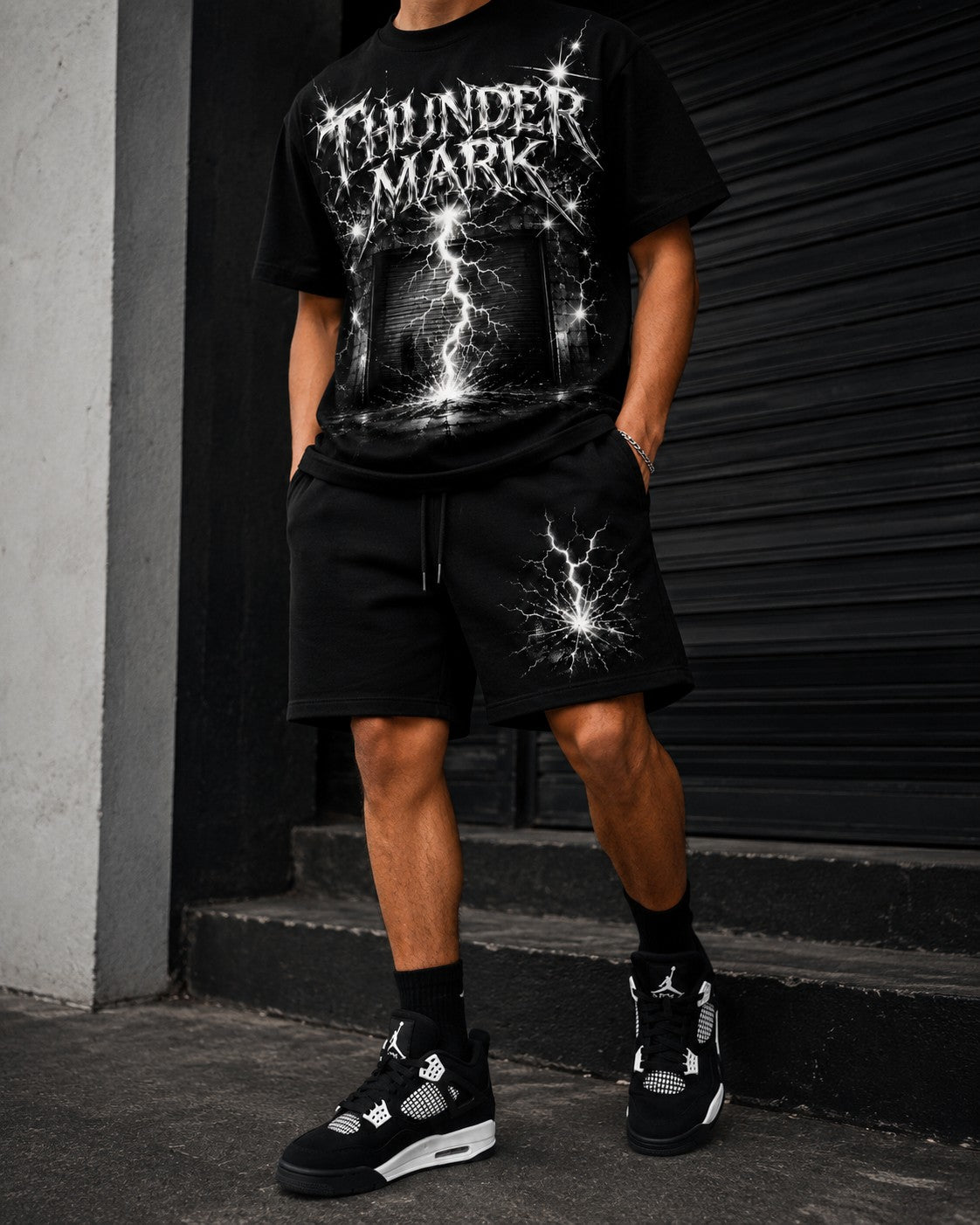 Black/White Short Set, lifestyle 3