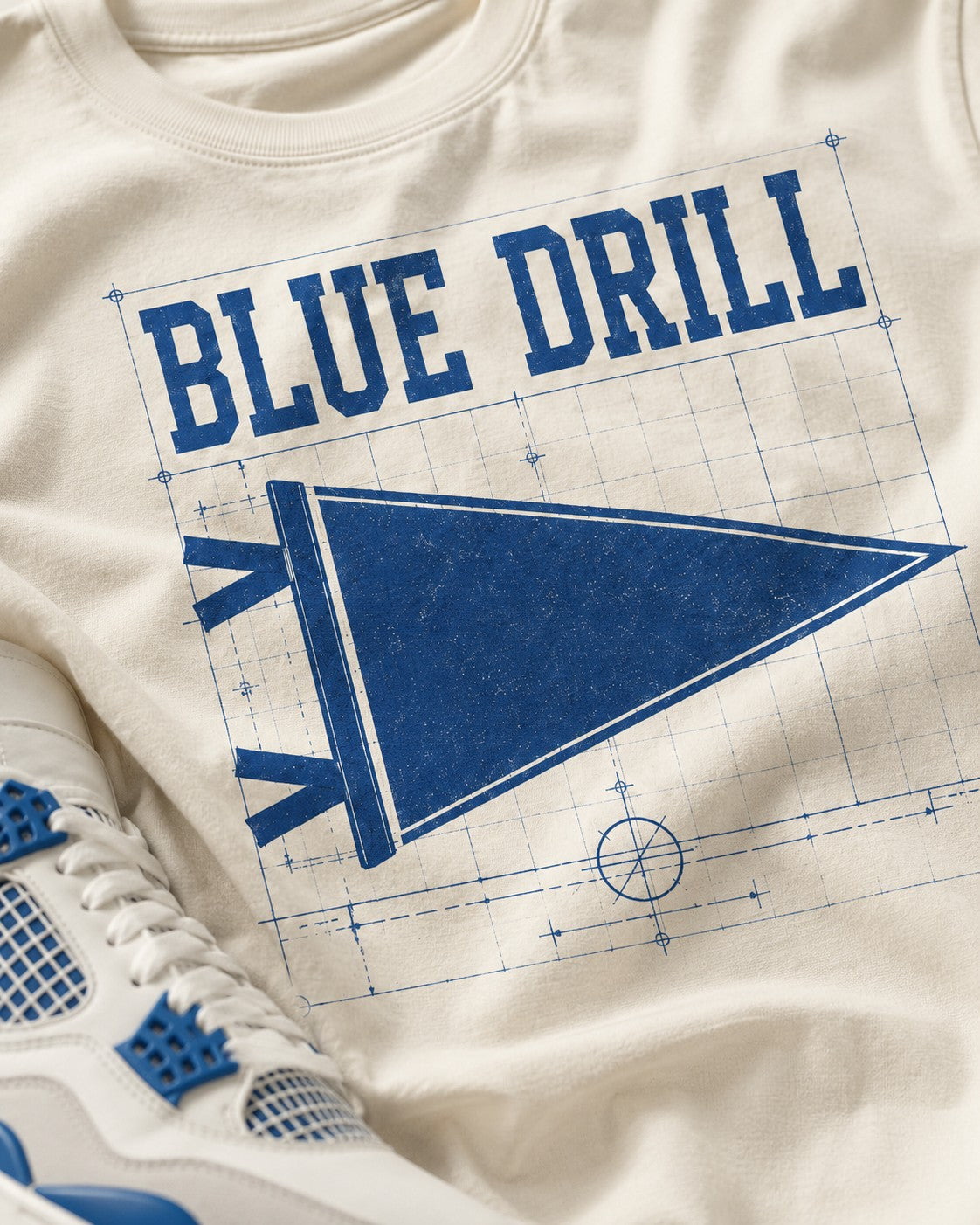 Blue/White Graphic Tee, lifestyle 2