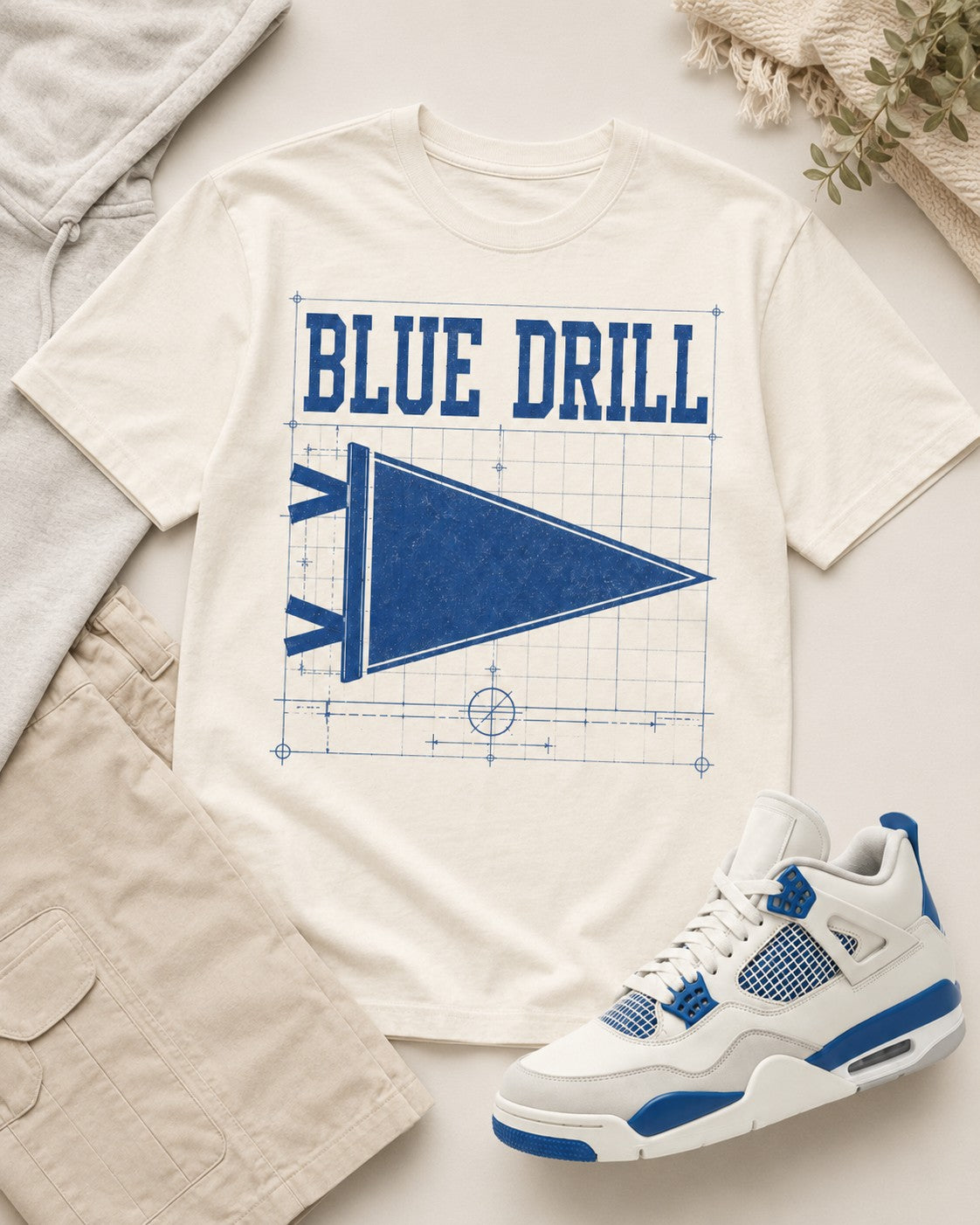 Blue/White Graphic Tee, lifestyle 3