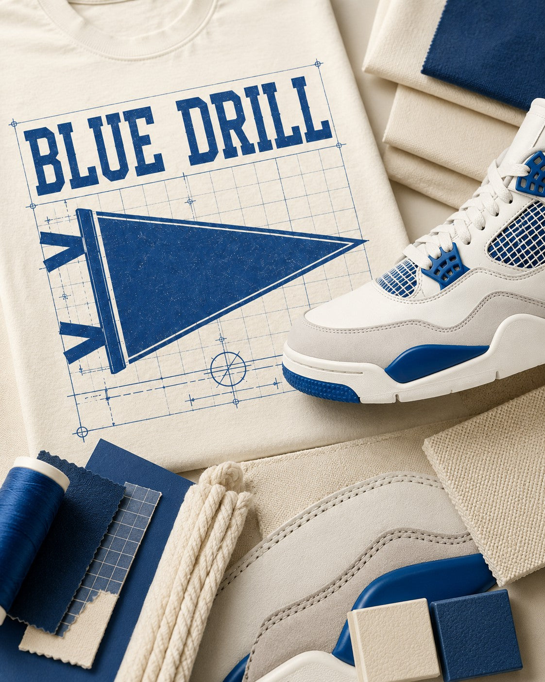 Blue/White Graphic Tee, lifestyle 4