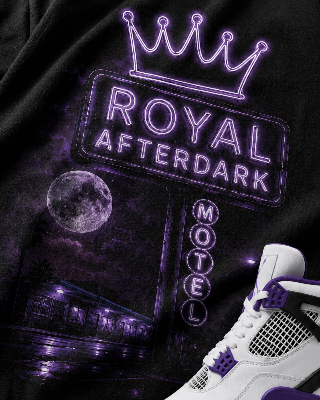 Purple/White Graphic Tee, lifestyle 2