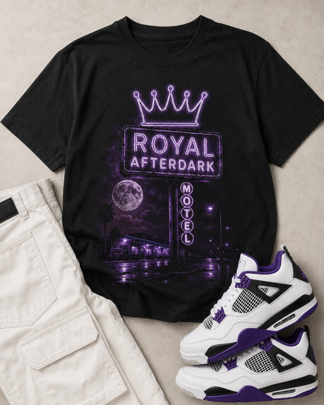 Purple/White Graphic Tee, lifestyle 3
