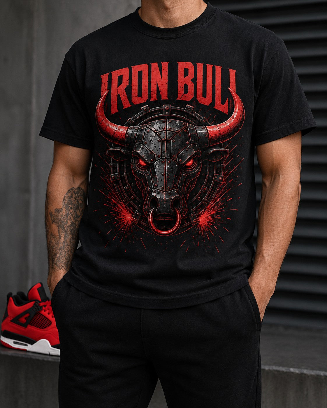 Red/Black Graphic Tee, lifestyle 1