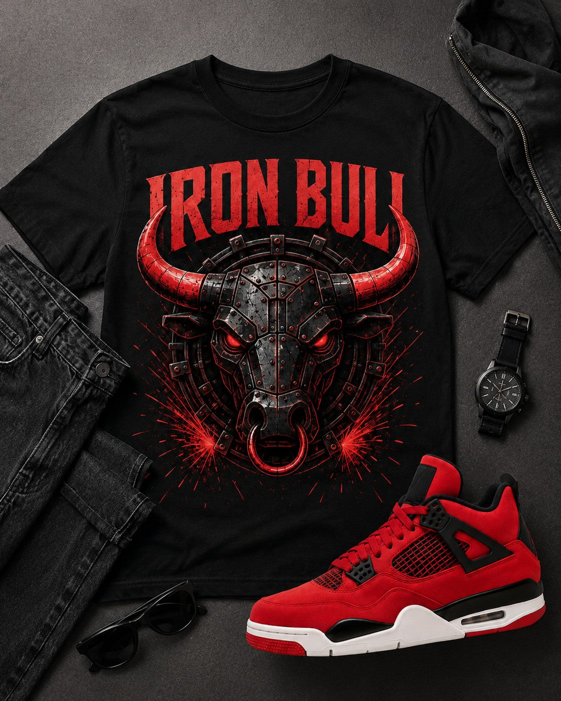 Red/Black Graphic Tee, lifestyle 3