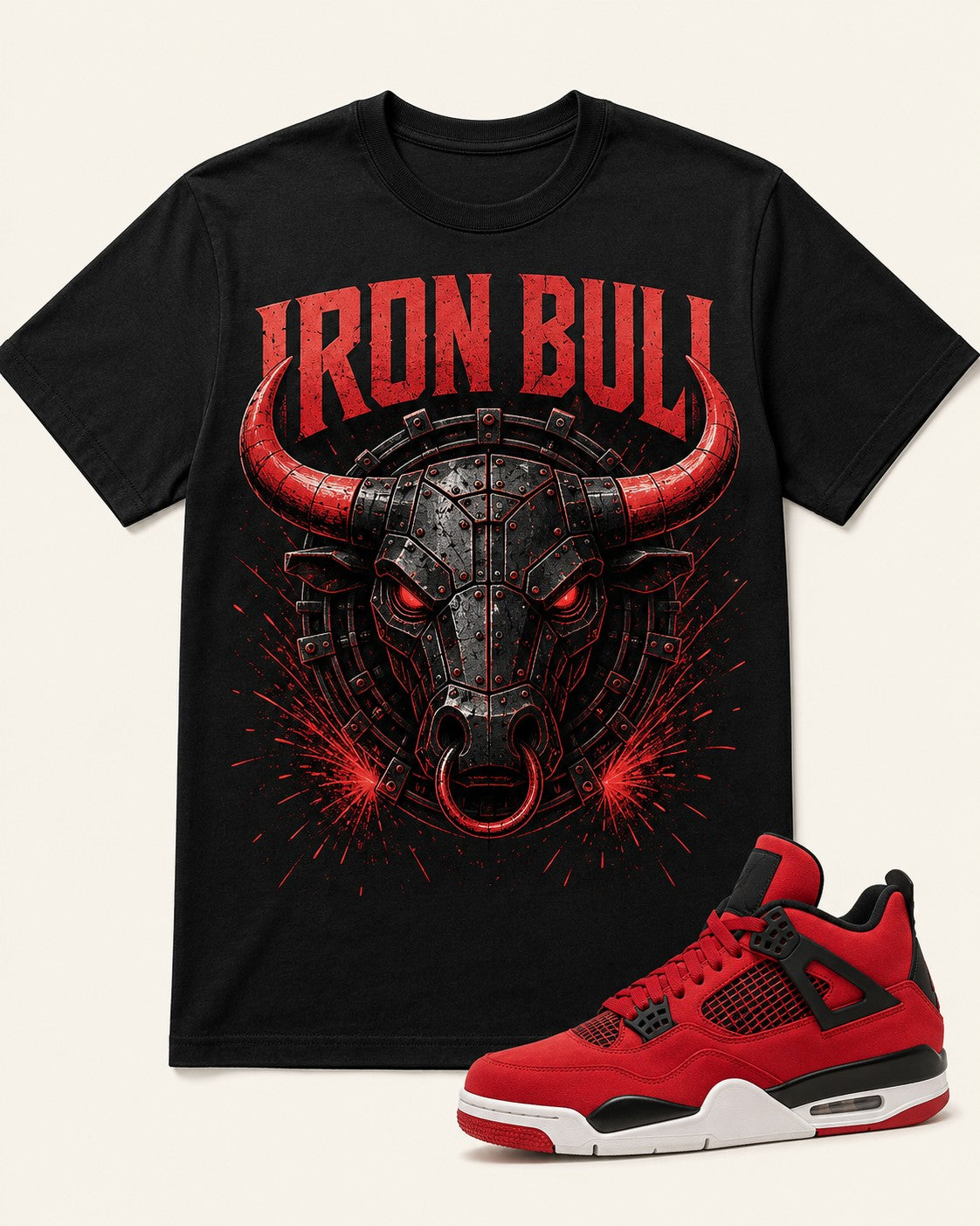 Red/Black Graphic Tee, front