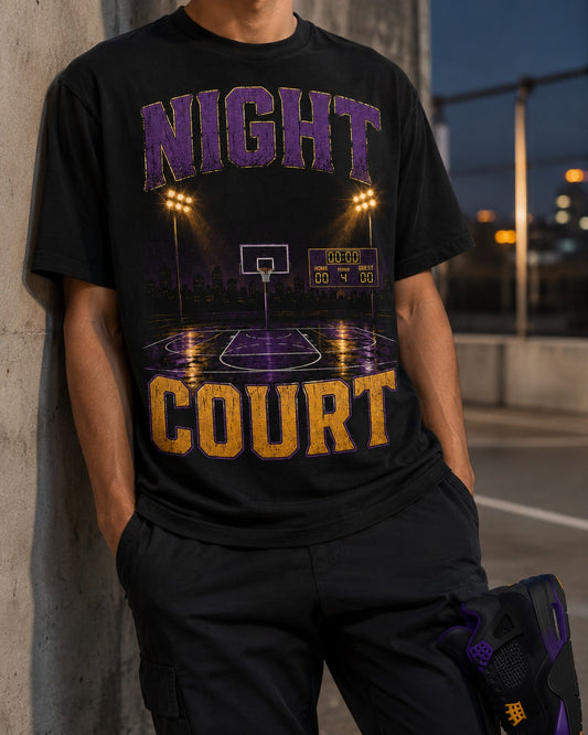 Purple/Gold Graphic Tee, lifestyle 1