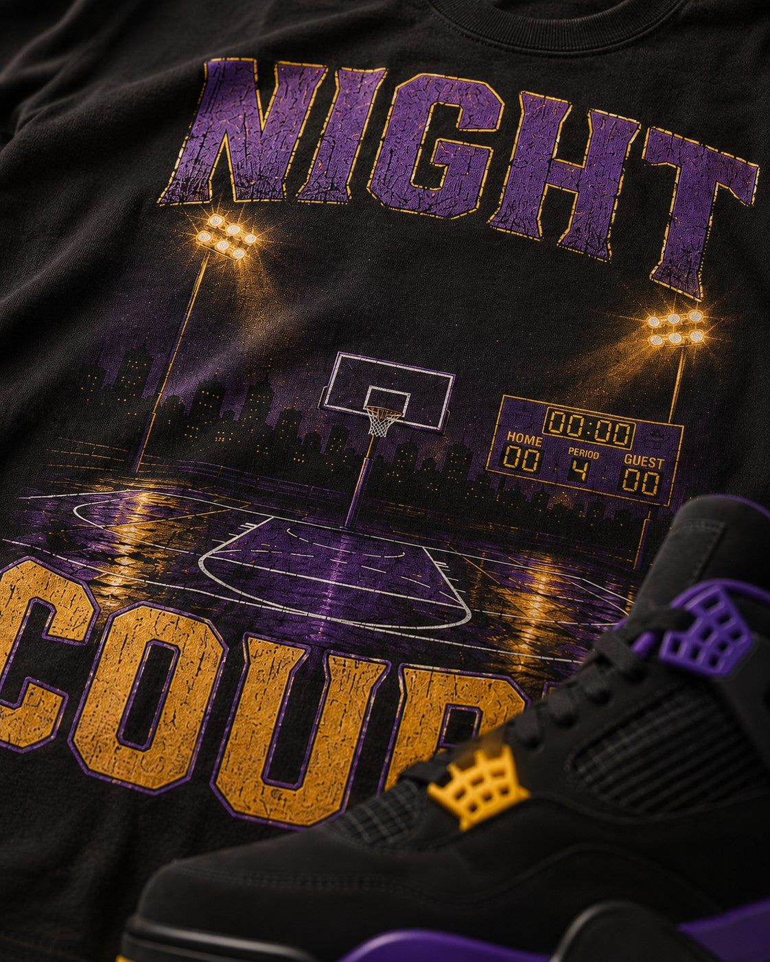Purple/Gold Graphic Tee, lifestyle 2