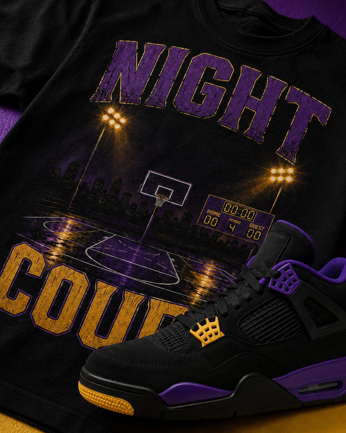 Purple/Gold Graphic Tee, lifestyle 4