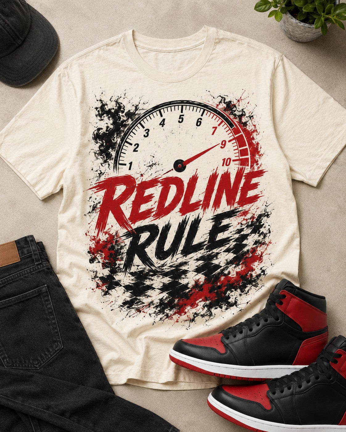Red/Black Graphic Tee, lifestyle 3