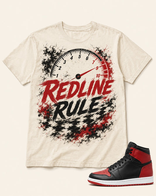 Red/Black Graphic Tee, front