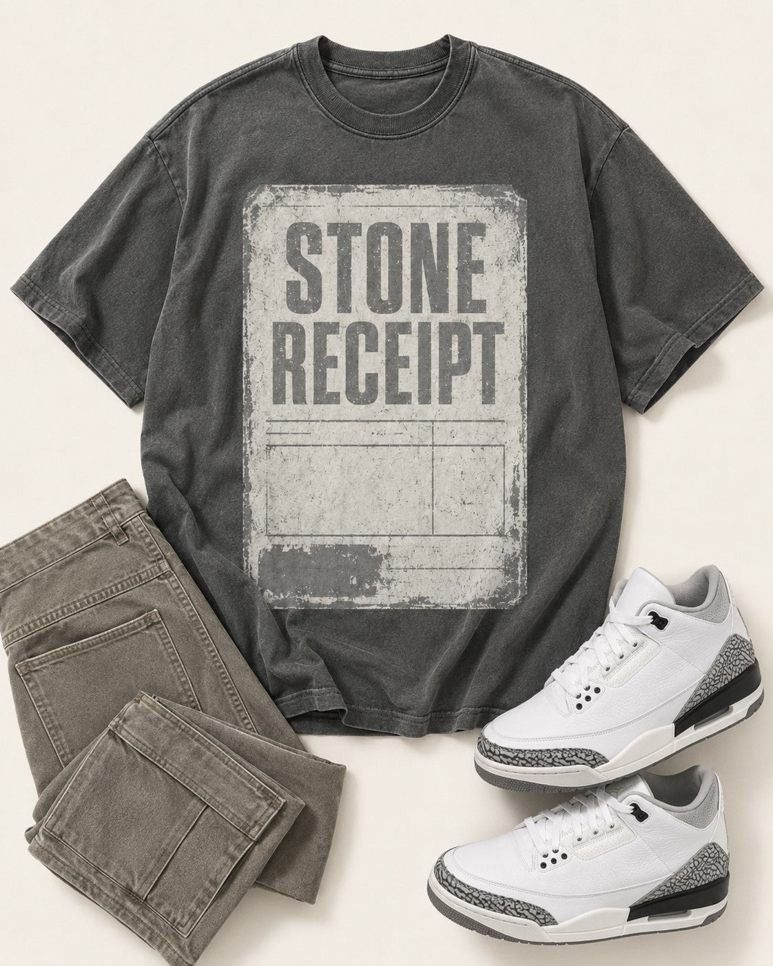 Grey/White Graphic Tee, lifestyle 3