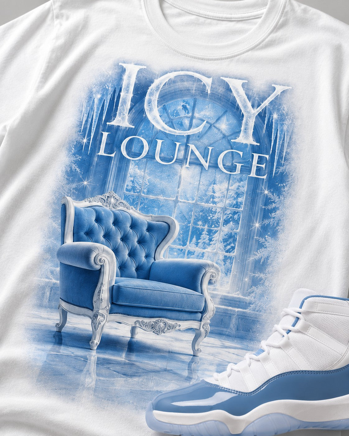 Blue/White Graphic Tee, lifestyle 2