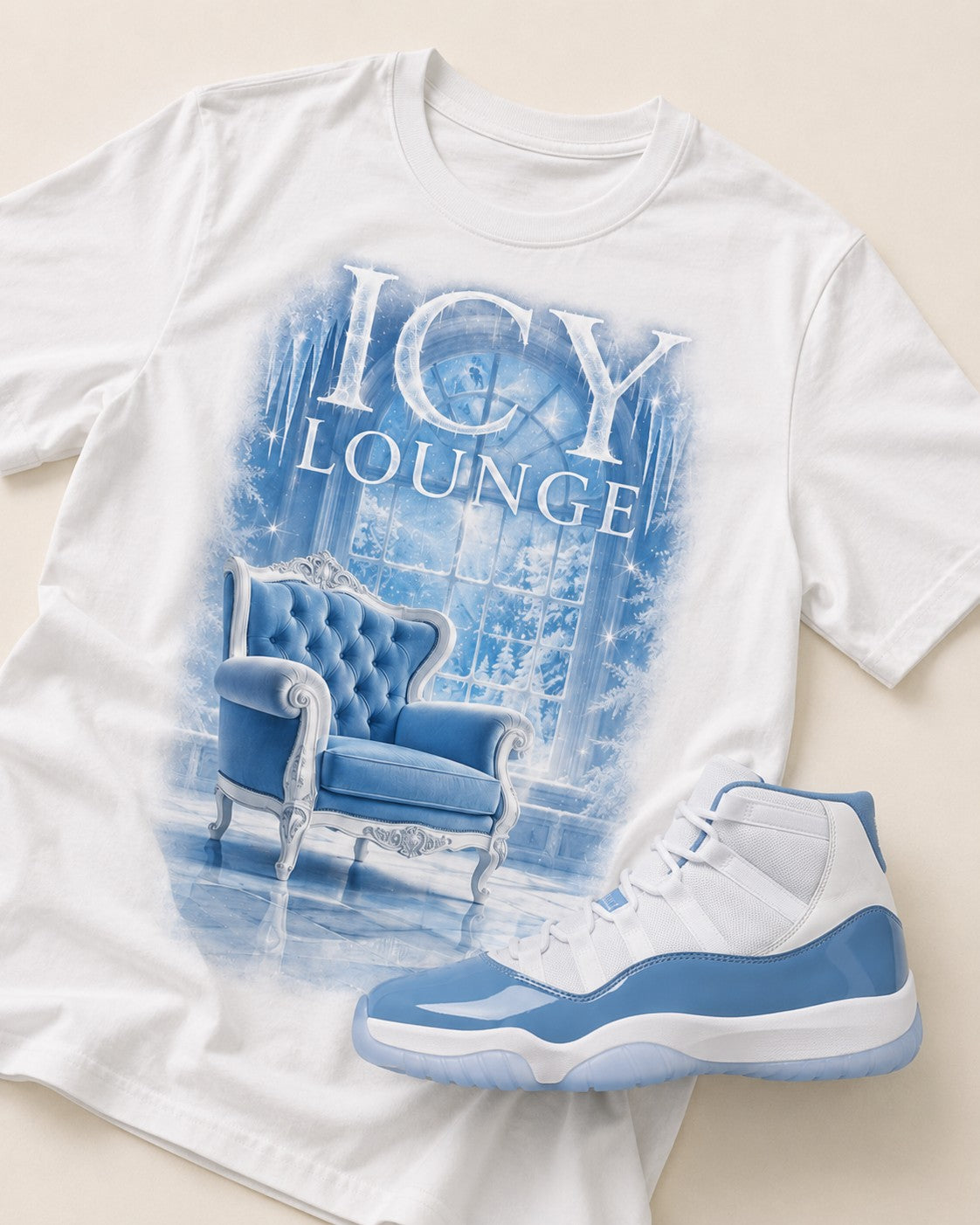 Blue/White Graphic Tee, lifestyle 3