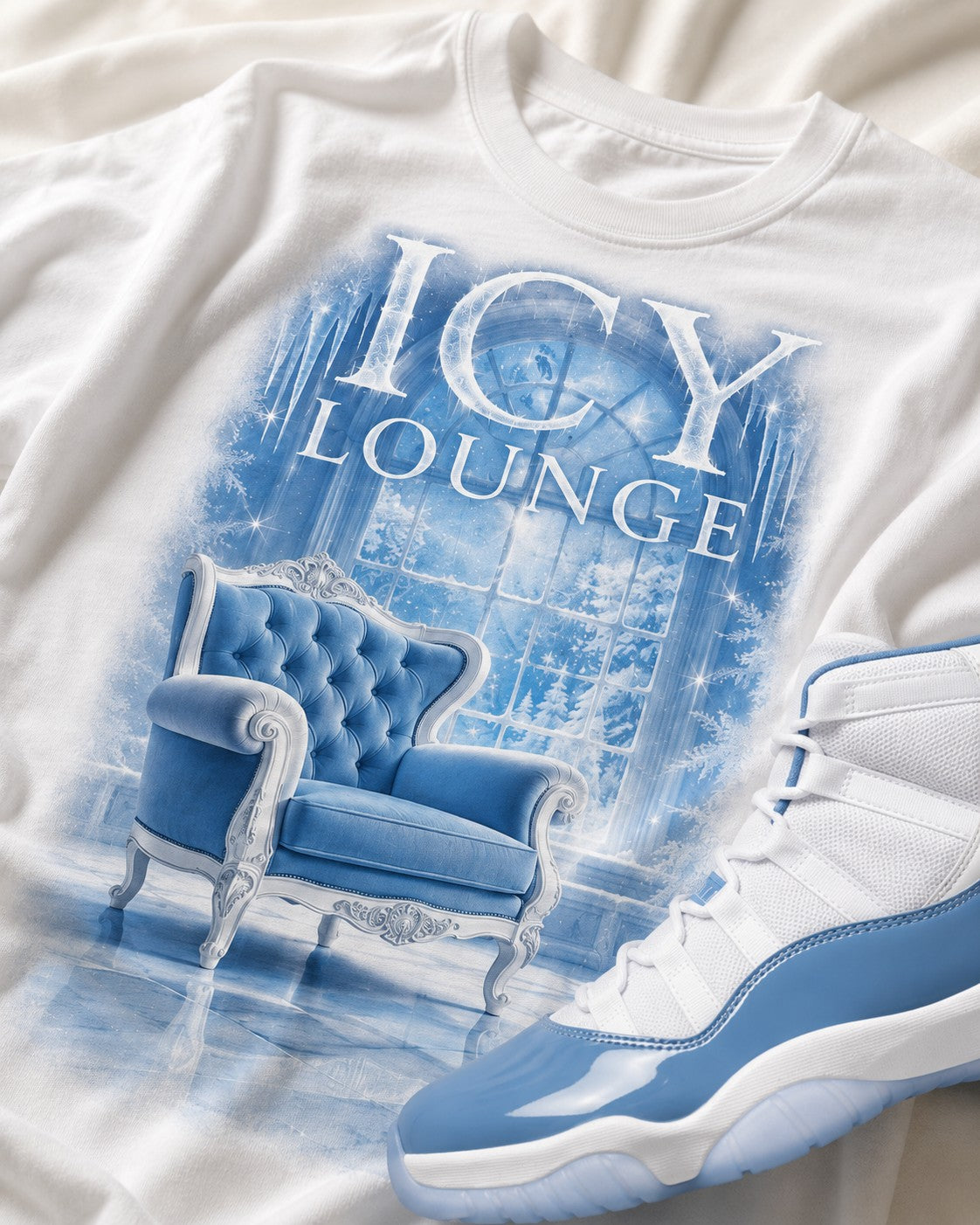 Blue/White Graphic Tee, lifestyle 4