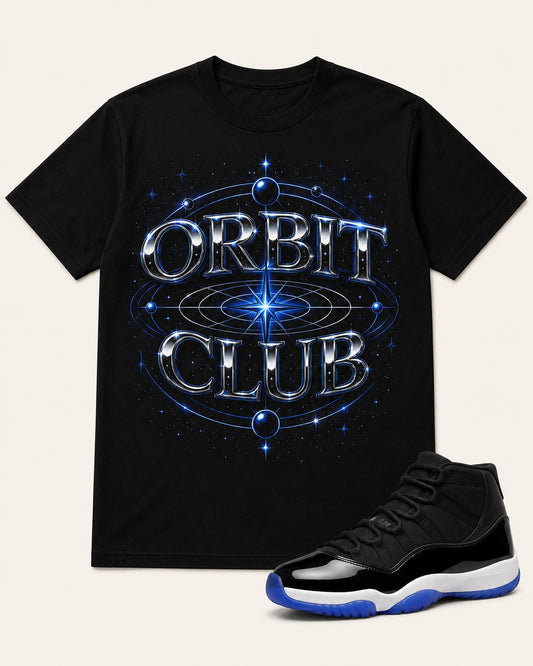 Black/Blue Graphic Tee, front