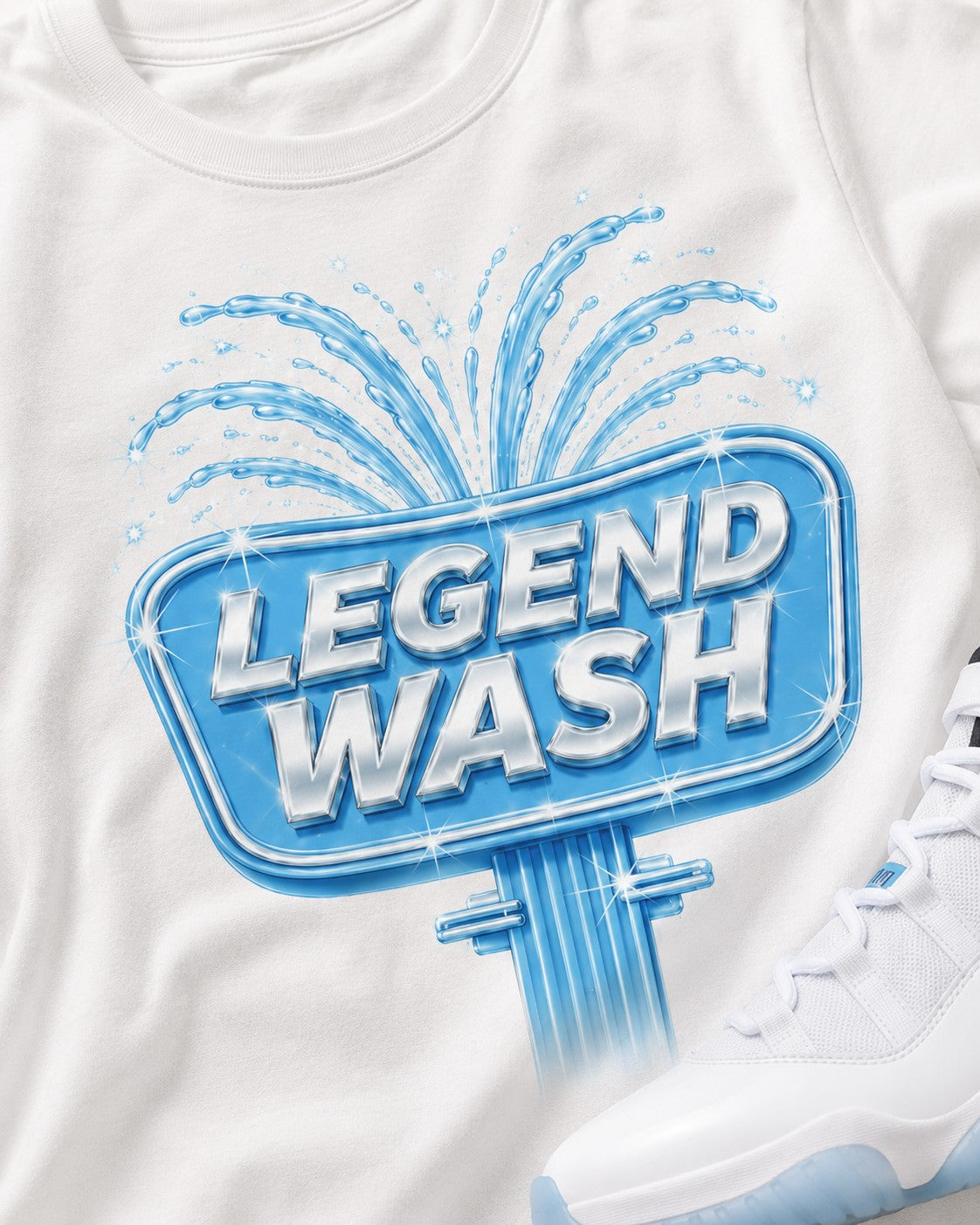 Blue/White Graphic Tee, lifestyle 2