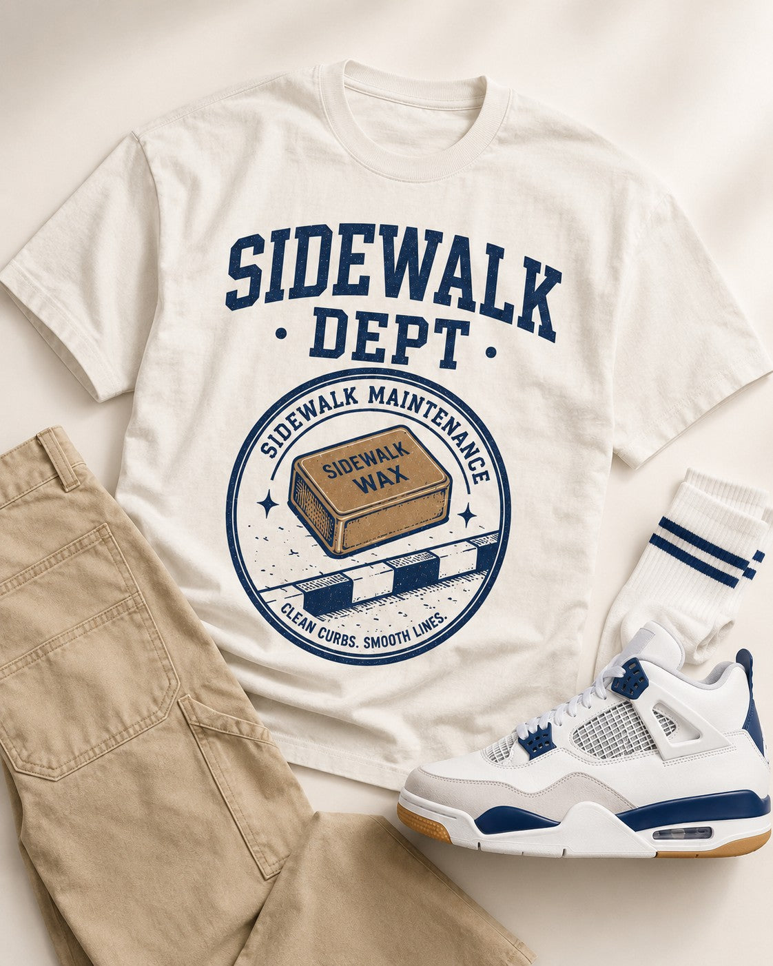 Navy/White Graphic Tee, lifestyle 3