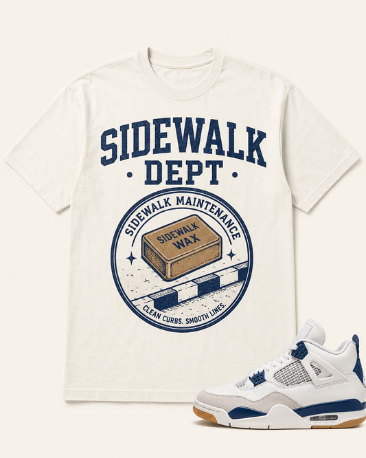 Navy/White Graphic Tee, front