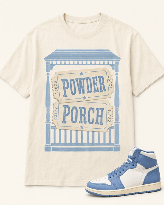 Blue/Sail Graphic Tee, front